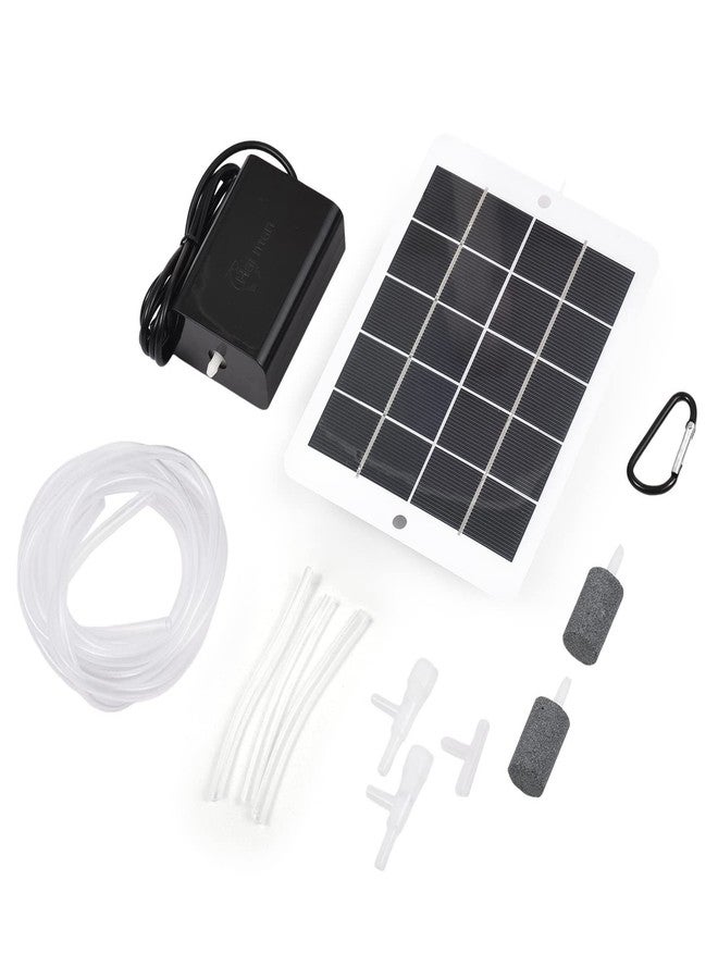 RIZGHWOY Solar Powered Air Pump Kit with Air Bubble Stones, Fish Tank Aquarium Oxygenator, Small Pond Aerator - Image 3